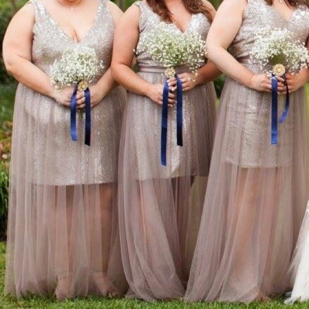 Champagne Formal Dress - Picture 4 of 4